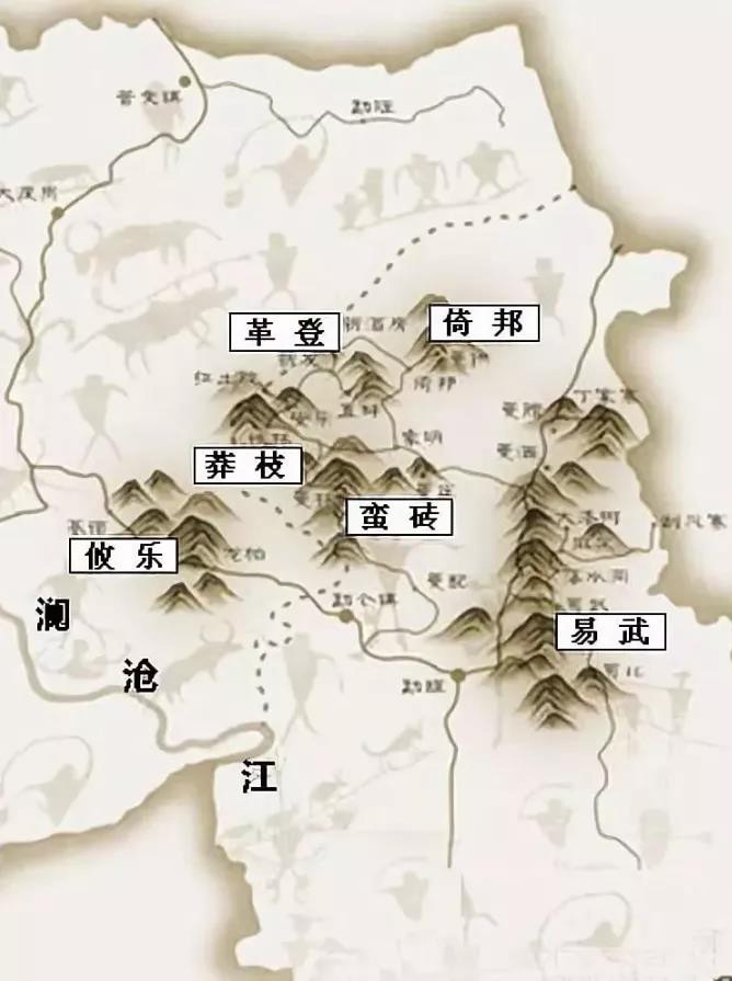 普洱茶分布图名山图片